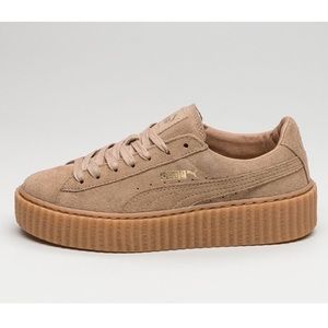 Puma x Fenty by Rihanna Suede Creepers in Oatmeal